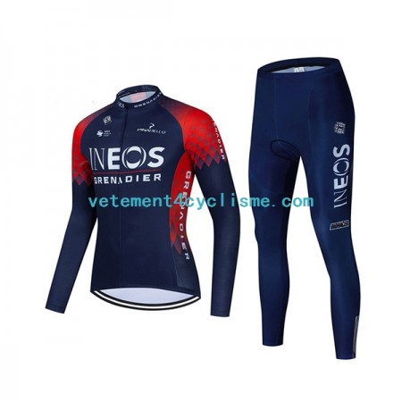 Femme Tenue Cycliste Manches Longues et Collant Long 2022 Ineos Grenadiers N001